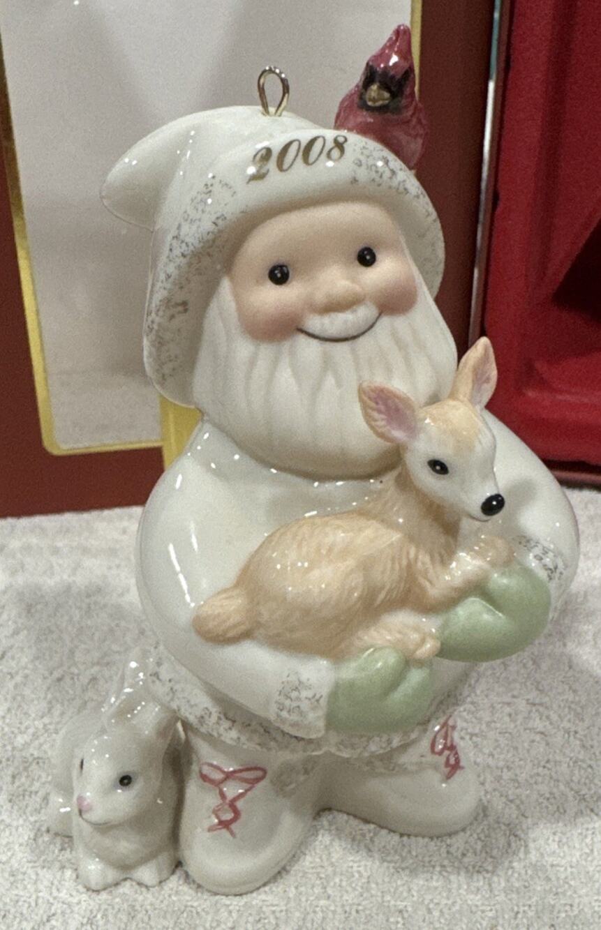 Lenox 2008 Annual Santa's Woodland Friends Ornament